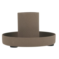 kaarsenstandaard voor dinerkaars bruin